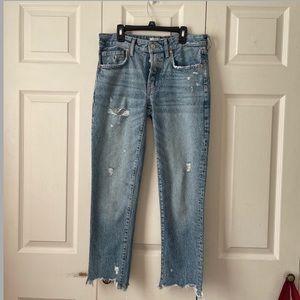 Free People Size 25 distressed midrise jeans